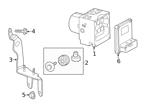 ABS Components for 2010 Cadillac CTS #0