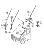 5139883AA - : Antenna for Dodge: Sprinter 2500, Sprinter 3500 Image