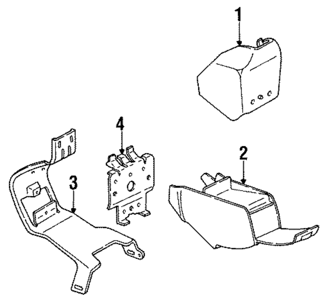 5265436 - Body: Console Bracket for Mopar Image
