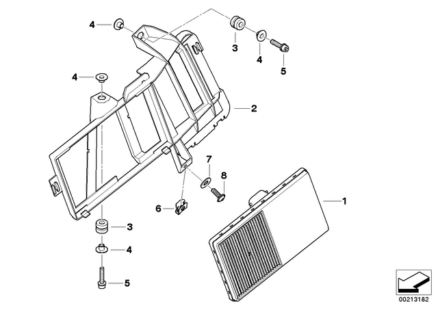 61357707877 - : Bracket, Control Unit     for BMW-Motorrad Image