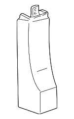 15030867 - Body: Lock Pillar Trim for Chevrolet: Express 1500, Express 2500, Express 3500, P30 | GMC: Savana 1500, Savana 2500, Savana 3500 Image