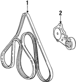 E9SZ8620E - Belts &amp; Cooling: Serpentine Belt for Ford Image