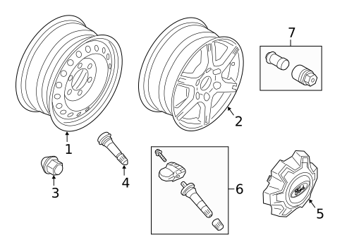 Wheels for 2022 Ford Ranger #1