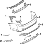 17A853331A2ZZ - : Trim Molding for Volkswagen: Jetta Image