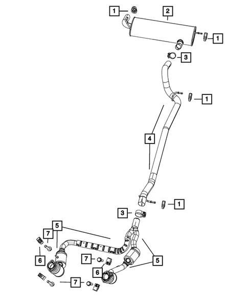 Exhaust System for 2011 Jeep Wrangler #0
