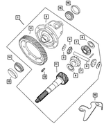 4800241AA - Automatic Transaxle 4 Speed: Transaxle Differential for Mopar Image