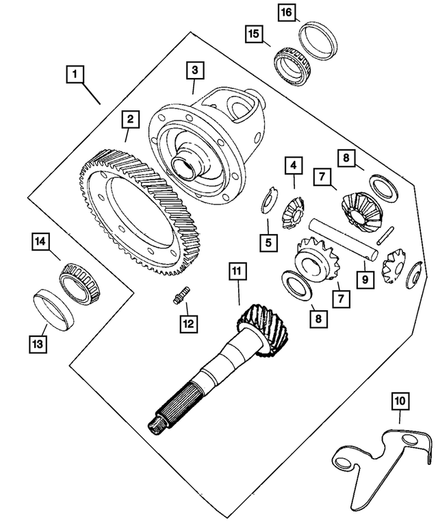 4348679AB - Automatic Transaxle 4 Speed: Differential Pinion for Mopar Image image
