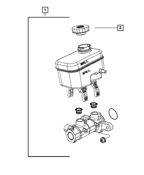 Brake Master Cylinder for 2007 Dodge Nitro #0