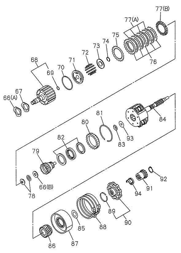 AT Clutch (2) for 2001 Honda Passport #0