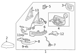 963667JA1A - : Mirror Glass for Infiniti Image