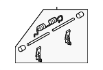 51169483596 - Body: Armrest Pad Hardware Kit for BMW Image