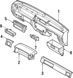 766230030 - : Glove Box for Subaru Image