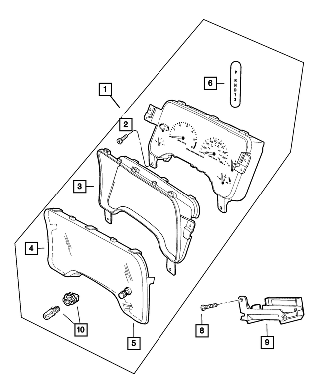 56045685AD - Instrument Panel and Radios and Consoles: Cluster for Mopar Image