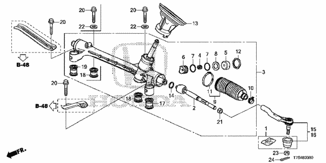 Steering Gear Box for 2019 Honda HR-V #0