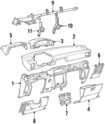 555501605006 - : Glove Box Door for Toyota Image