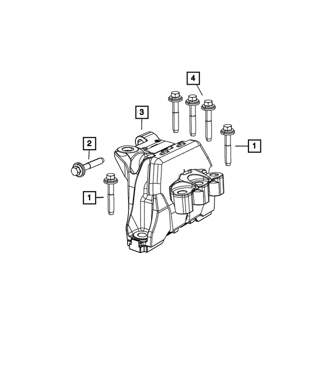 6510694AA - 2.0L Gas; Engine: Hex Head Bolt And Coned Washer, Mounting for Mopar Image