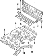 7911028E37 - Body: Panel Below Lid for Nissan: Maxima Image