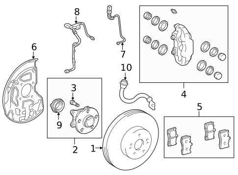 Anti-Lock Brakes for 2002 Lexus LS430 #2