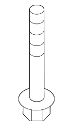 PAF008970 - Suspension: Lower Control Arm Front Bolt for Porsche: 718 Boxster, 718 Cayman, 718 Spyder, 911, Boxster, Cayman Image