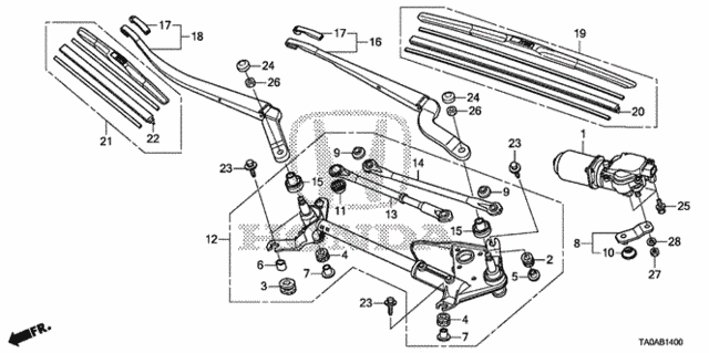 Front Windshield Wiper for 2012 Honda Accord #0