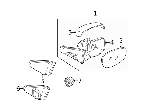 Outside Mirrors for 2006 Mazda 5 #0