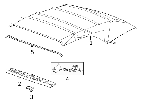 Interior Trim - Convertible Top for 2014 Chevrolet Camaro #0