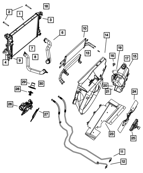 Radiator and Related Parts for 2007 Dodge Ram 3500 #5