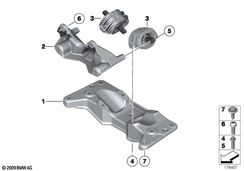 Gearbox Suspension for 2009 BMW 750Li #0