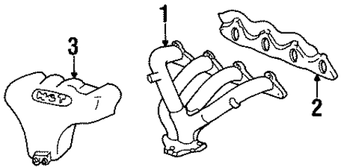 Exhaust Manifold for 1999 Hyundai Accent #0