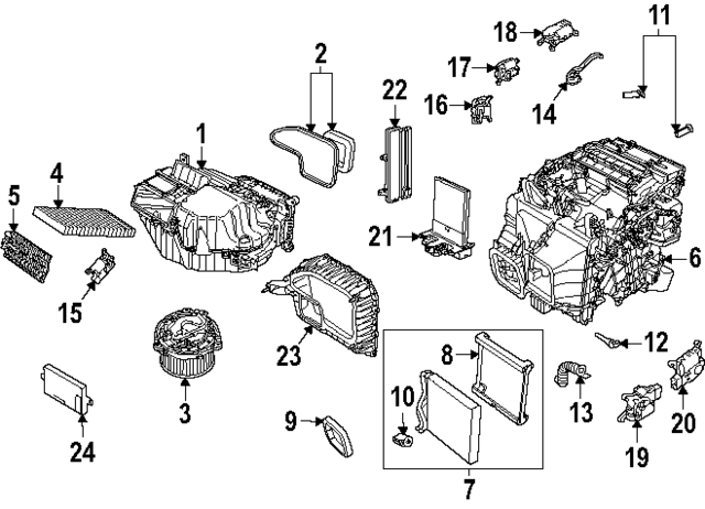 1N3816103A - : Evaporator Core for Volkswagen: ID. Buzz Image