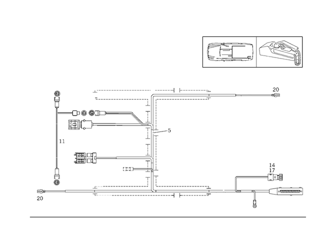 2105407008 - Electrical System: Wiring Harness for Mercedes-Benz Image image