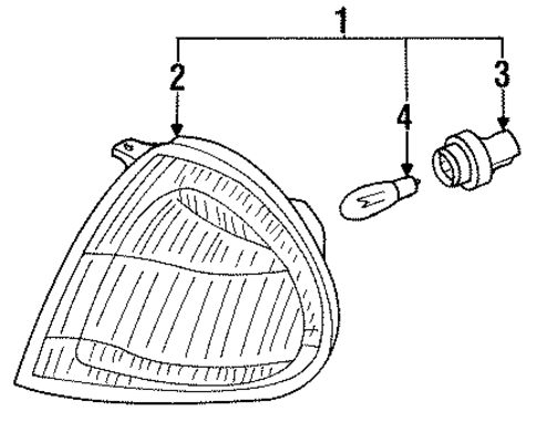 Signal Lamps for 1995 Honda Civic del Sol #0