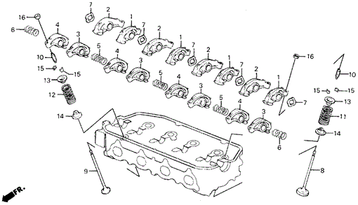 Valve - Rocker Arm for 1991 Honda Civic #0