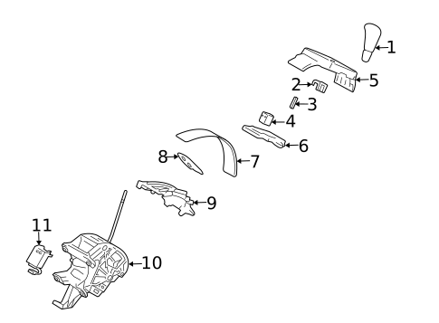 Shifter Housing for 2008 Lexus RX400h #0