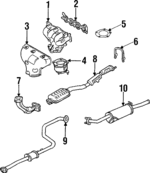 Z54940100A - : Muffler for Mazda: Protege Image