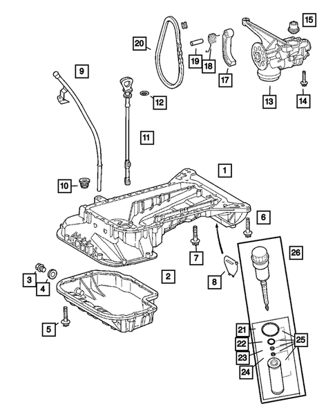 Engine Oiling for 2004 Chrysler Crossfire #0