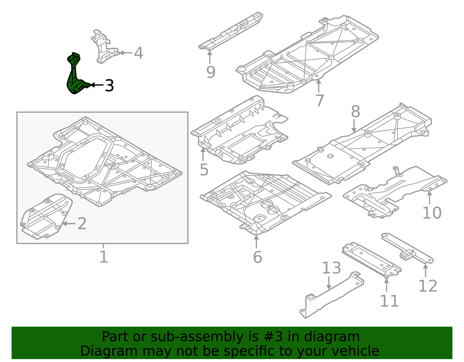 KBB3-56-3SXA - Floor Pan Splash Shield Bracket 2024-2025 Mazda