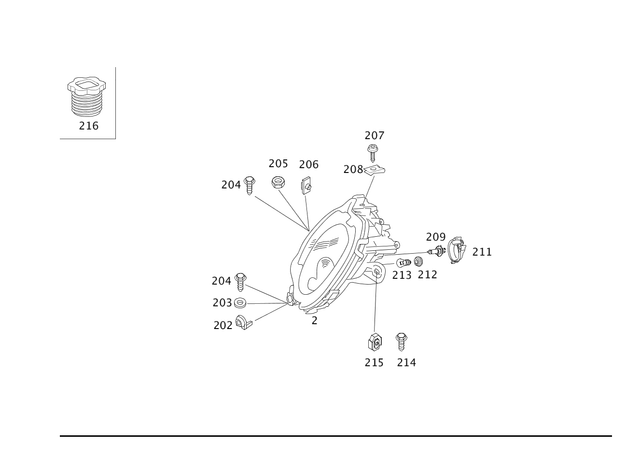 13464V003000000 - Electrical System: Headlamp Lh for Smart Image image