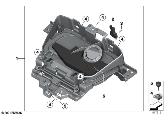 46631540785 - Frame and Mounting Parts: Staufach Mobiltelefon -  for BMW-Motorrad Image