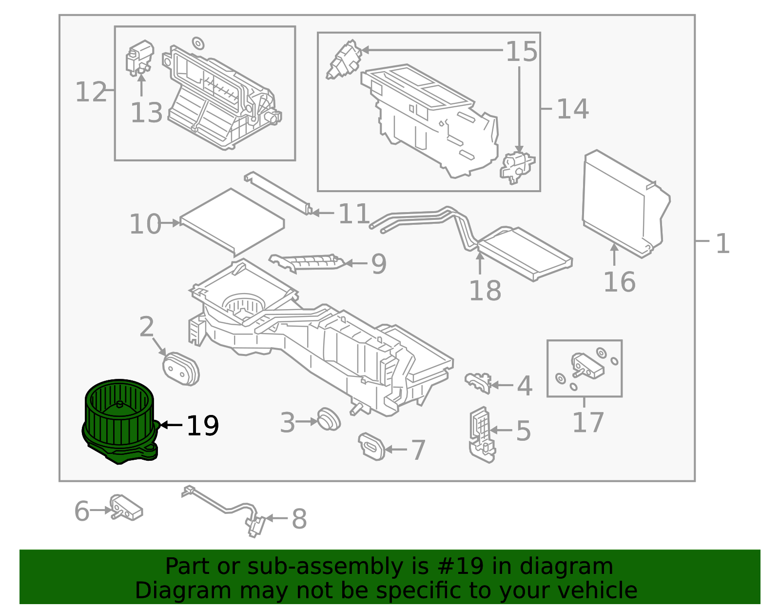 2019-2023 Ford Ranger | Blower Motor | KB3Z-19805-AC | Walls' Ford Parts