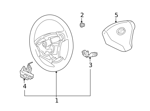Steering Wheel & Trim for 2004 Suzuki XL-7 #0