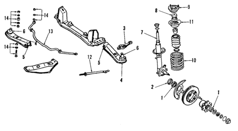 Suspension Components for 1985 Nissan 200SX #1
