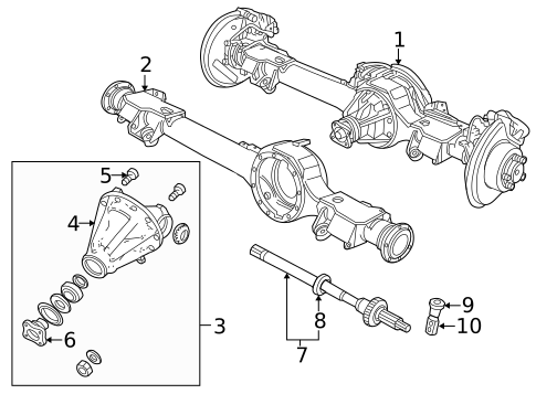 Rear Axle for 1997 Land Rover Range Rover #0