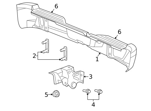 Bumper & Components - Rear for 2009 Mitsubishi Raider #0