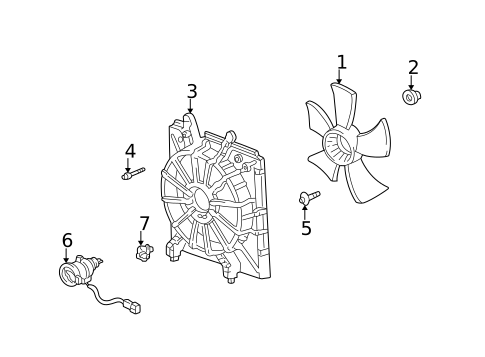 Cooling Fan for 2008 Honda Pilot #0