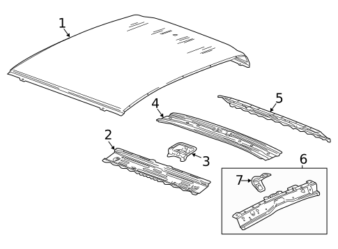 Roof & Components for 2017 GMC Canyon #1