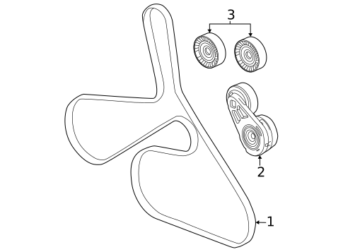 Belts & Pulleys for 2025 Chevrolet Corvette #0