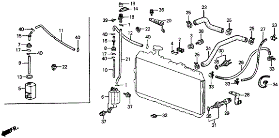 Radiator Hose for 1985 Honda Civic #0