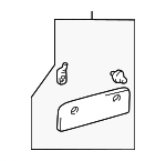 6255242010B1 - Body: Interior Quarter Panel Trim Panel Access Cover for Toyota Image