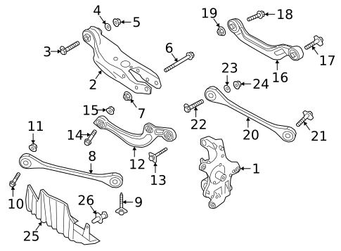 Rear Suspension for 2019 Audi A4 Quattro #1
